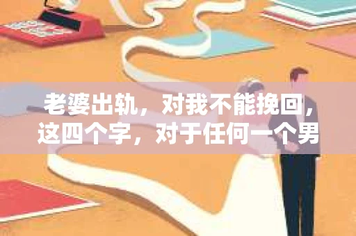 老婆出轨，对我不能挽回，这四个字，对于任何一个男人来说，都是一场无法言说的痛。我曾经以为，婚姻是爱情的港湾，是彼此依靠的避风港，然而，现实却给了我一记响亮的耳光。今天，我想和大家聊聊这个沉重的话题，希望能给那些正在经历或即将经历类似痛苦的人一些安慰和启示。
