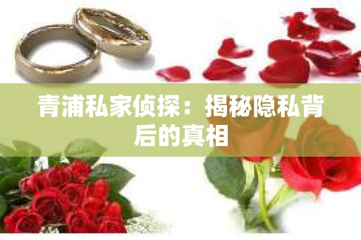 青浦私家侦探：揭秘隐私背后的真相