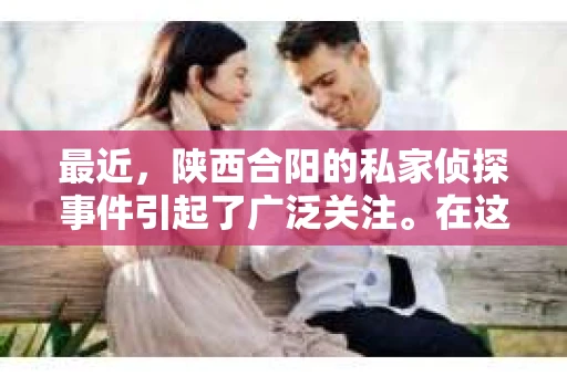最近，陕西合阳的私家侦探事件引起了广泛关注。在这个信息爆炸的时代，隐私保护显得尤为重要。今天，我们就来聊聊这个事件，看看它背后的一些故事。