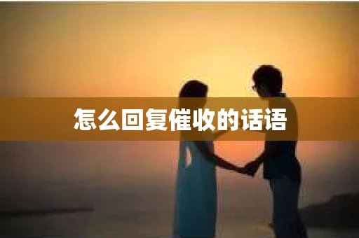 怎么回复催收的话语
