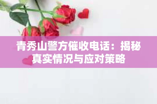 青秀山警方催收电话：揭秘真实情况与应对策略