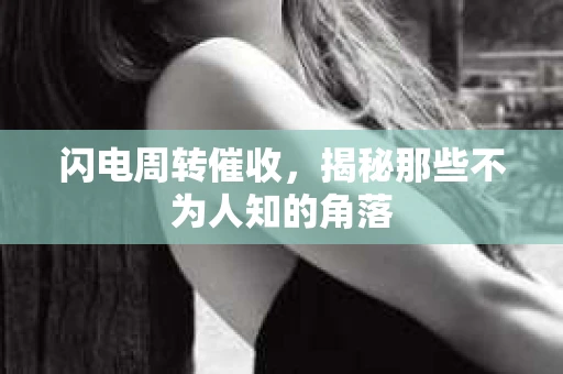 闪电周转催收，揭秘那些不为人知的角落