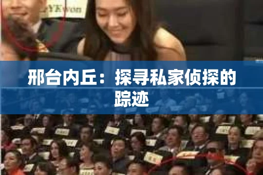 邢台内丘：探寻私家侦探的踪迹
