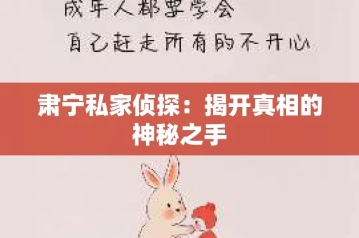 肃宁私家侦探：揭开真相的神秘之手