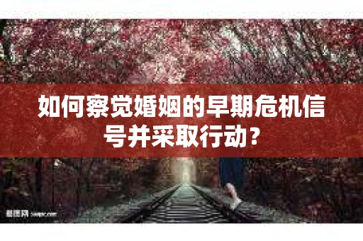 如何察觉婚姻的早期危机信号并采取行动？