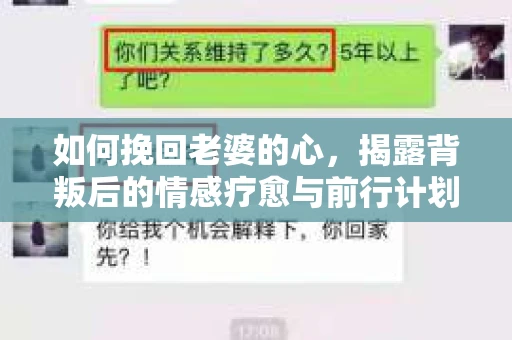 如何挽回老婆的心，揭露背叛后的情感疗愈与前行计划