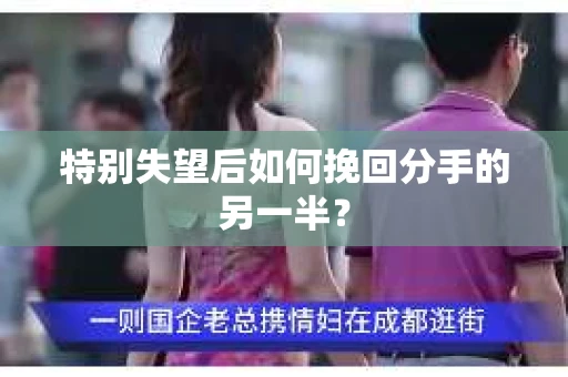 特别失望后如何挽回分手的另一半？