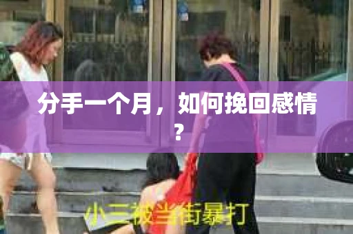 分手一个月，如何挽回感情？