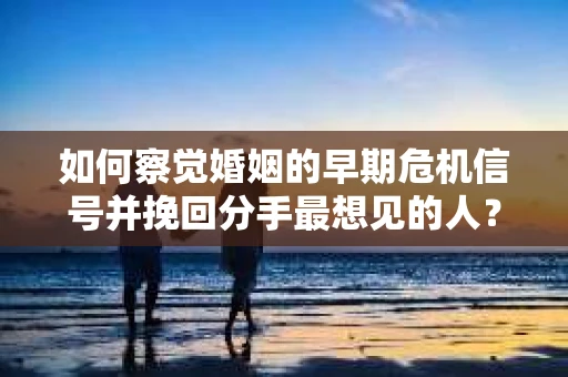 如何察觉婚姻的早期危机信号并挽回分手最想见的人？