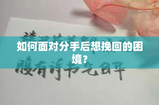 如何面对分手后想挽回的困境？