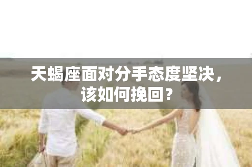 天蝎座面对分手态度坚决，该如何挽回？